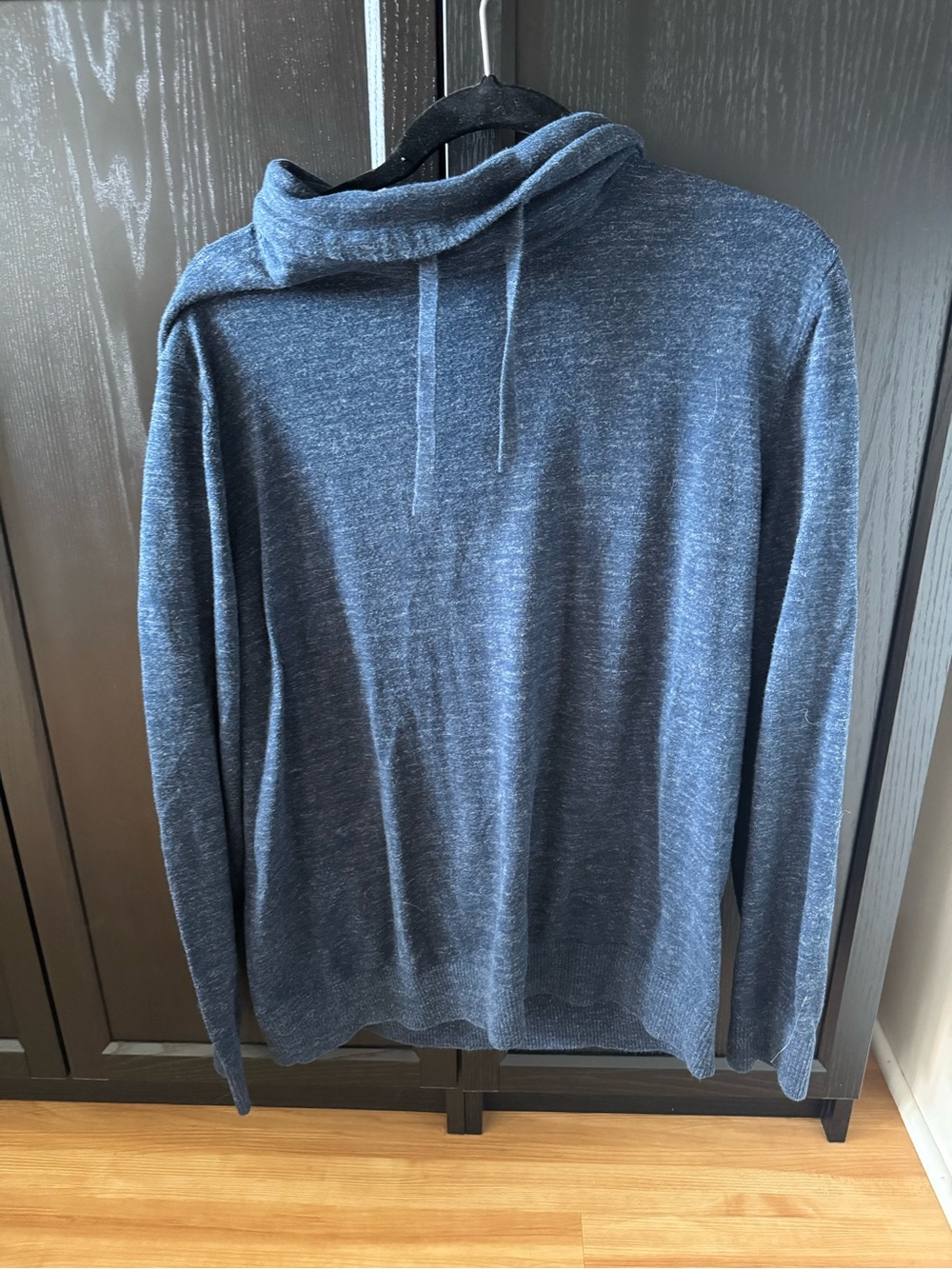 Banana Republic Heather Navy Hooded Pullover